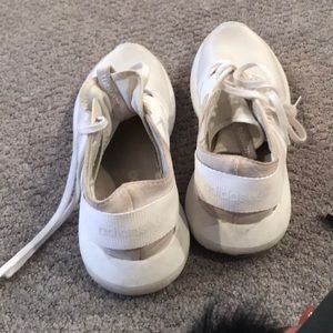 White adidas tennis shoes